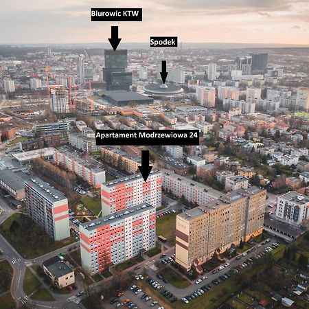 Katowice Apartament Spodek Modrzewiowa 24アパートメント エクステリア 写真